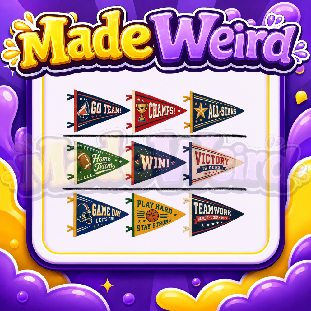 Retro Pennant Flags