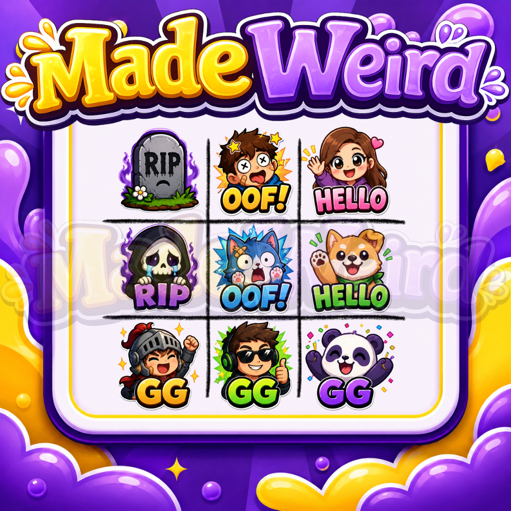 RIP, OOF & GG Emote Pack